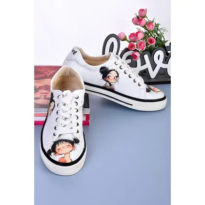 999 Kız Baskılı Sneaker