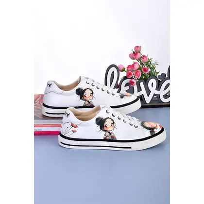 999 Kız Baskılı Sneaker